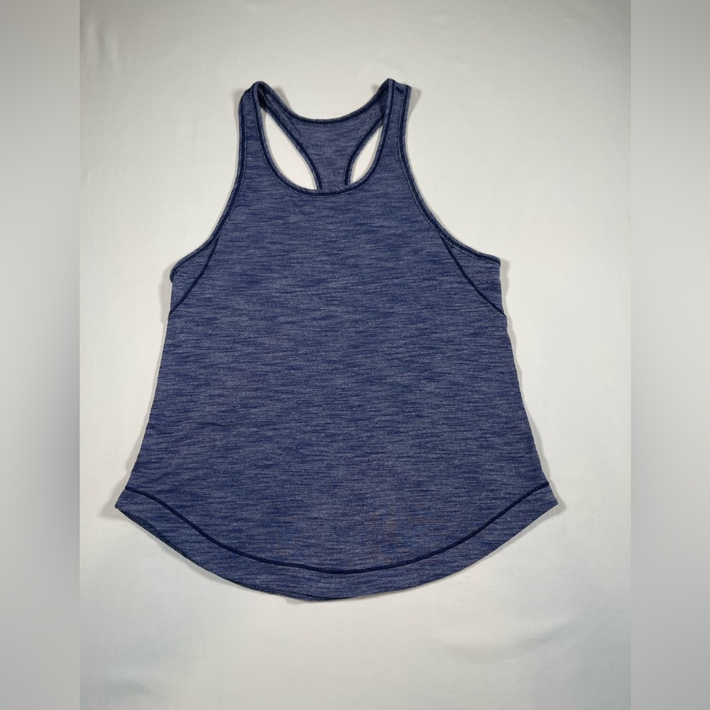 Lululemon racer back blue tank top size small